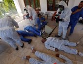 بالصور.. أطباء سوريون يتدربون لعلاج ضحايا الأسلحة الكيماوية