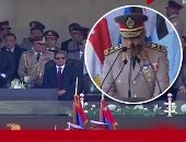وزير الدفاع: افتتاح الرئيس لقاعدة محمد نجيب يوم عزة وفخر للعسكرية.. رجالنا مستعدون ببأسهم لرد الصاع صاعين لكل من يمس أمن مصر أو العرب.. نخوض مع رجال الشرطة مواجهات مع قوى مدعومة من دول جعلت أراضيها ملاذ للإرهاب