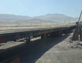 بالصور.. خروج قطار عن القضبان بمزلقان الأدبية فى السويس