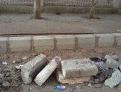 قارئ يشكو من تكسير الأرصفة لشارع إبراهيم الرفاعى فى الحى الثامن مدينة نصر