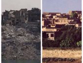 شاهد.. "مدينة الموصل" مأساة فى صورتين