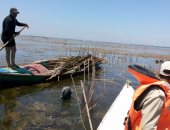 بالصور.. حملة أمنية لإزالة التعديات على نهر النيل بكفر الشيخ