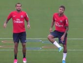 بالصور.. نيمار يظهر فى تدريبات سان جيرمان للمرة الأولى