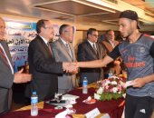 محافظ بنى سويف يشارك محافظى المنيا والفيوم تسليم جوائز دورة الصداقة الأولى