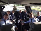 بالصور.. ريال مدريد يغادر إلى مقدونيا لمواجهة يونايتد بالسوبر الأوروبى