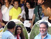 أبطال فيلم "بث مباشر" يحتفلون بإنتهاء تصويره