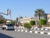 بدء تنفيذ خطة ترشيد الكهرباء فى الإنارة العامة بالخارجة