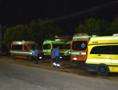 "الإسعاف" تدفع بــ 13 سيارة مجهزة لمكان انهيار منزل سوهاج