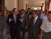 بالصور.. محافظ بنى سويف ورئيس محلية النواب فى زيارة لمشروعات خدمية وتنموية