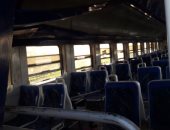 اليوم السابع ينشر أول فيديو من داخل قطارى الإسكندرية