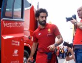 بالصور.. محمد صلاح يصل ملعب واتفورد مع ليفربول