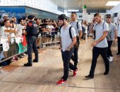 بالفيديو والصور.. استقبال حافل لريال مدريد فى برشلونة قبل الكلاسيكو