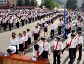 بالصور... إقبال كبير من الشباب على التطوع فى جيش كوريا الشمالية