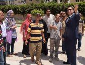 رئيس جامعة المنوفية يتفقد المدن الجامعية والصالة المغطاة