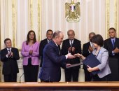 رئيس الوزراء يشهد توقيع عقد القطار المكهرب "السلام -العاصمة الإدارية " 