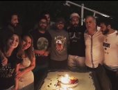 بالفيديو.. روجينا وأشرف زكى يحتفلان بعيد ميلاد نجم الجيل: البصمة يا تامر