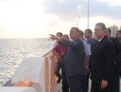 محافظ كفر الشيخ يتفقد أعمال تطوير كورنيش بحيرة البرلس
