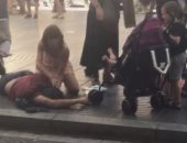 بالفيديو والصور.. مقتل شخصين فى حادث الدهس بوسط برشلونة