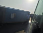 قارئ يشارك بفيديو لحادث تصادم أتوبيسين على طريق العين السخنة