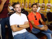 بالصور.. العجان والشبلى أول الحاضرين فى مؤتمر صفقات الزمالك 