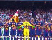 شاهد.. دقيقة حداد قبل انطلاق مباراة برشلونة وبيتيس بالدوري الإسباني