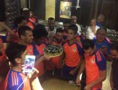 لاعبو المصرى يودعون "كابوريا" قبل الانضمام للزمالك