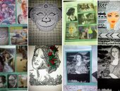 القارئة ندى محمد تشارك "صحافة المواطن" بمجموعة من رسوماتها