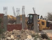 حملة أمنية بالسويس لإزالة التعديات علي أراضي الدولة باللاجون