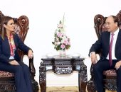 سحر نصر ومميش يعرضان على رئيس الوزراء الفيتنامى فرص الاستثمار بقناة السويس