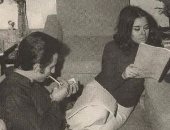 صورة نادرة للسندريلا سعاد حسنى وزوجها المخرج على بدرخان