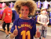 بالصور.. برشلونة يبدأ بيع قمصان ديمبلى للجماهير