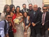 أسرة راديو النيل فى حفل زفاف مارينا المصري مذيعة راديو هيتس