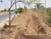  بدء إنشاء حديقة عامة بمدخل مدينة الخارجة بالوادى الجديد