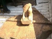 الآثار: رفع جزء من تمثال جرانيت وزنه 8 أطنان بالمطرية