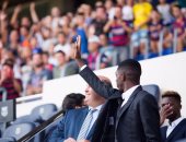 بالصور.. برشلونة يقدم ديمبلى للجماهير فى "كامب نو"