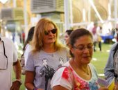 بالصور.. الفنانة يسرا وليلى طاهر وميرفت أمين فى عمومية نادى الجزيرة