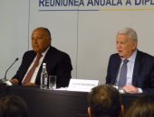 سامح شكرى ضيف شرف ملتقى سفراء رومانيا بالخارج للحديث عن تحولات المنطقة