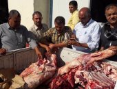 ضبط 156 كيلو لحوم مذبوحة خارج المجزر في حملة علي جزارين القوصية بأسيوط