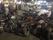 ضبط 25 دراجة نارية بدون ترخيص و12 سيارة مخالفة بالسويس