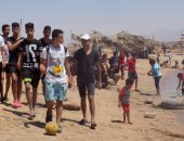 بالصور ..توافد المواطنين على شواطئ جنوب سيناء لقضاء إجازة العيد