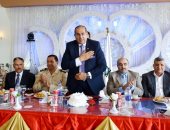 بالصور ..محافظ سوهاج يستقبل المهنئين بعيد الأضحى بنادى التجديف
