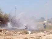 السيطرة على حريق نشب بإحدى الأراضى الزراعية بعزبة البرج فى دمياط