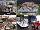إعصار "هارفى" لا يرحم.. سكان تكساس فى ذهول من دمار منازلهم  