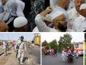 حصاد العالم بالصور.. الحجاج يواصلون رمى الجمرات فى ثانى أيام التشريق.. ترامب وزوجته يزوران متضررى إعصار هارفى.. قتلى وجرحى فى تفجير انتحارى بالعراق.. إجلاء آلاف السكان فى ألمانيا لتفكيك قنابل من الحرب العالمية