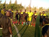 بالصور ..سلة أوغندا تزور منتخب الأوناش قبل مواجهة مصر فى برج العرب