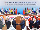 السيسي يلتقى رئيسى الصين وجنوب أفريقيا ورئيس وزراء الهند على هامش بريكس