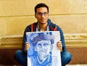 القارئ فادى يفضل القهوة "على الورق" ويحولها لبورتريهات مبهرة