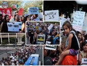 احتجاجات فى أمريكا بسبب سياسة ترامب حول الهجرة