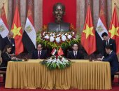 بالصور.. الرئيس السيسى يوقع مع نظيره الفيتنامى اتفاقيات تعاون ثنائى