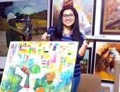 قارئة تشارك "صحافة المواطن" باللوحات بألوان الزيت